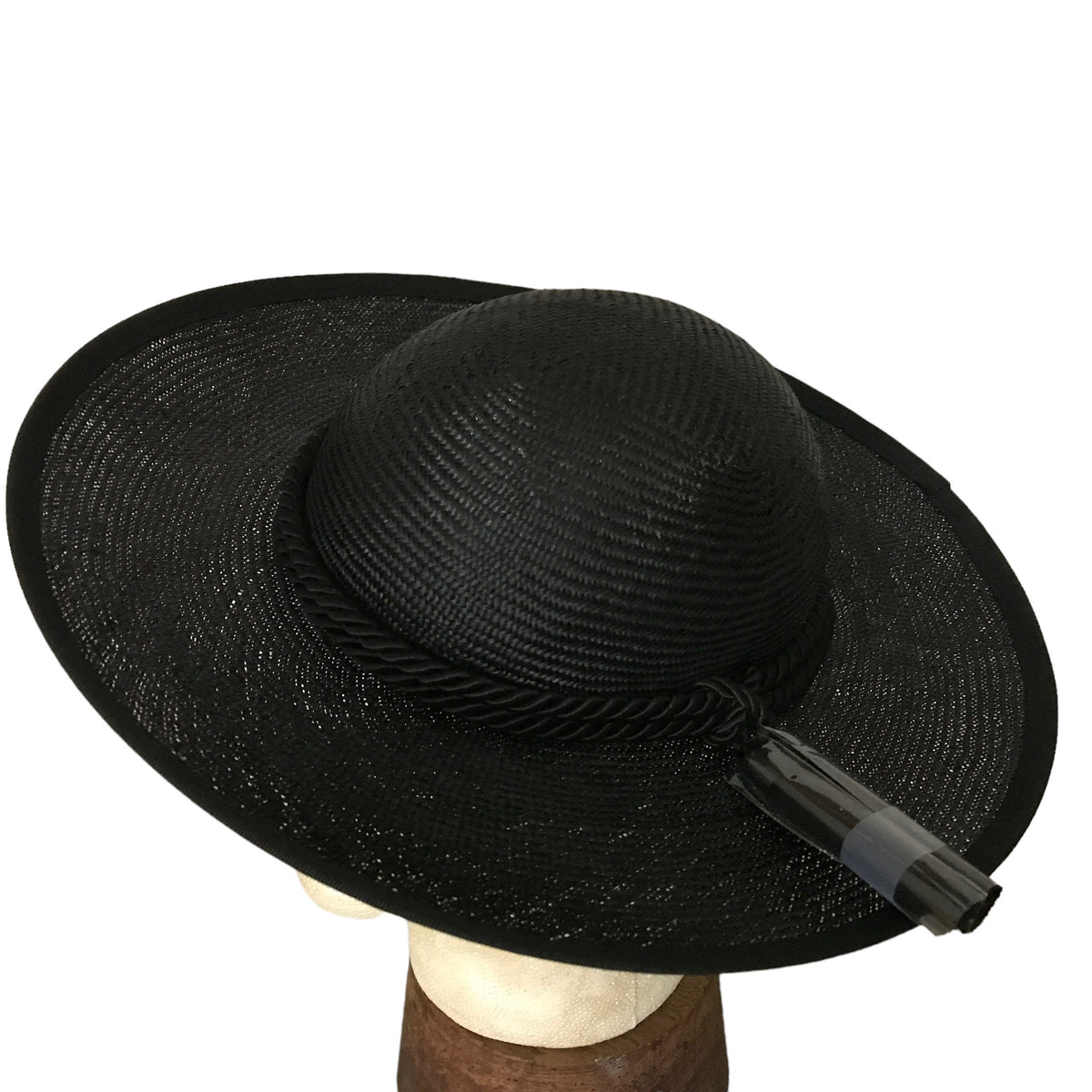 BLACK Straw "Saturno" Capello Romano
