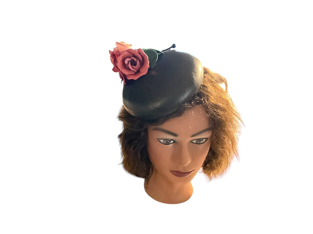 Tricolor Roses Leather Fascinator