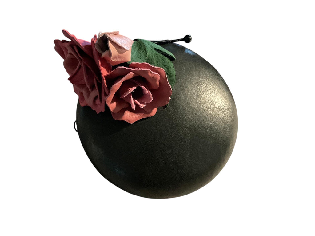 Tricolor Roses Leather Fascinator
