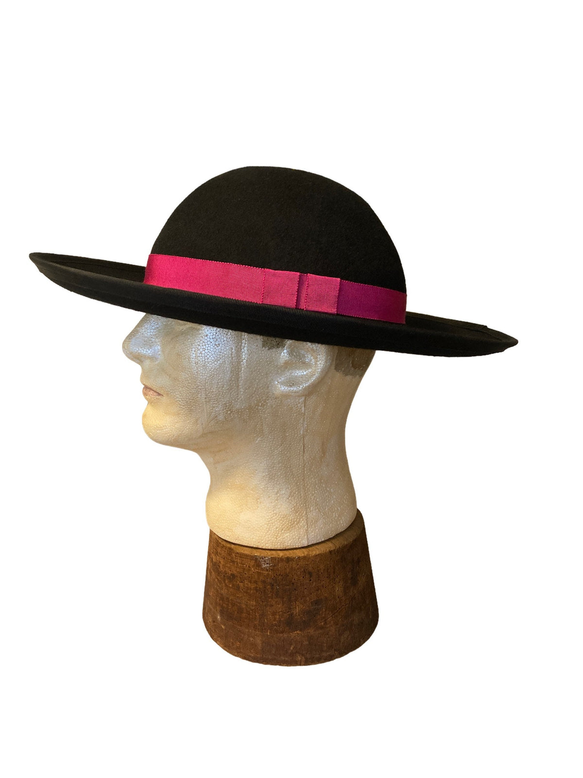 BLACK Rabbit Felt Capello Romano / Saturno