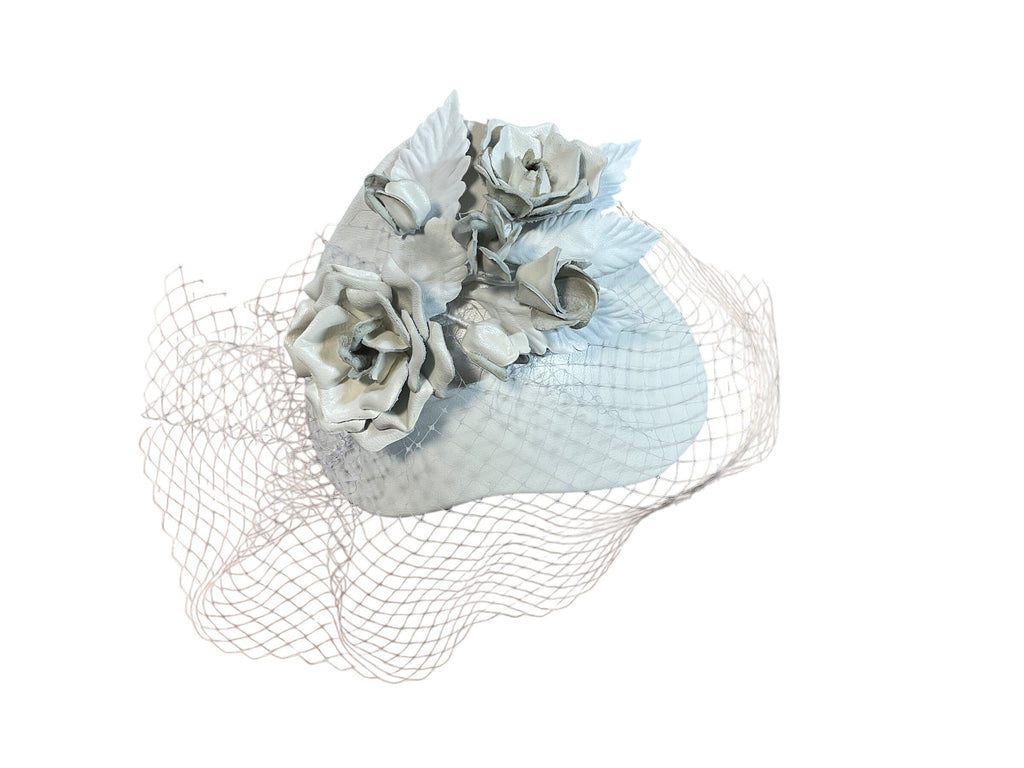 Ivory Leather Bride Fascinator