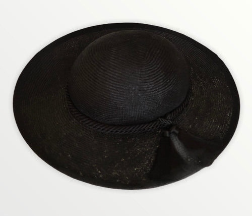 BLACK Straw "Saturno" Capello Romano