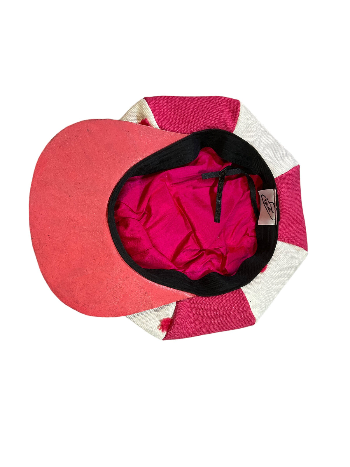 Pink Fuzzy Dot Newsboy