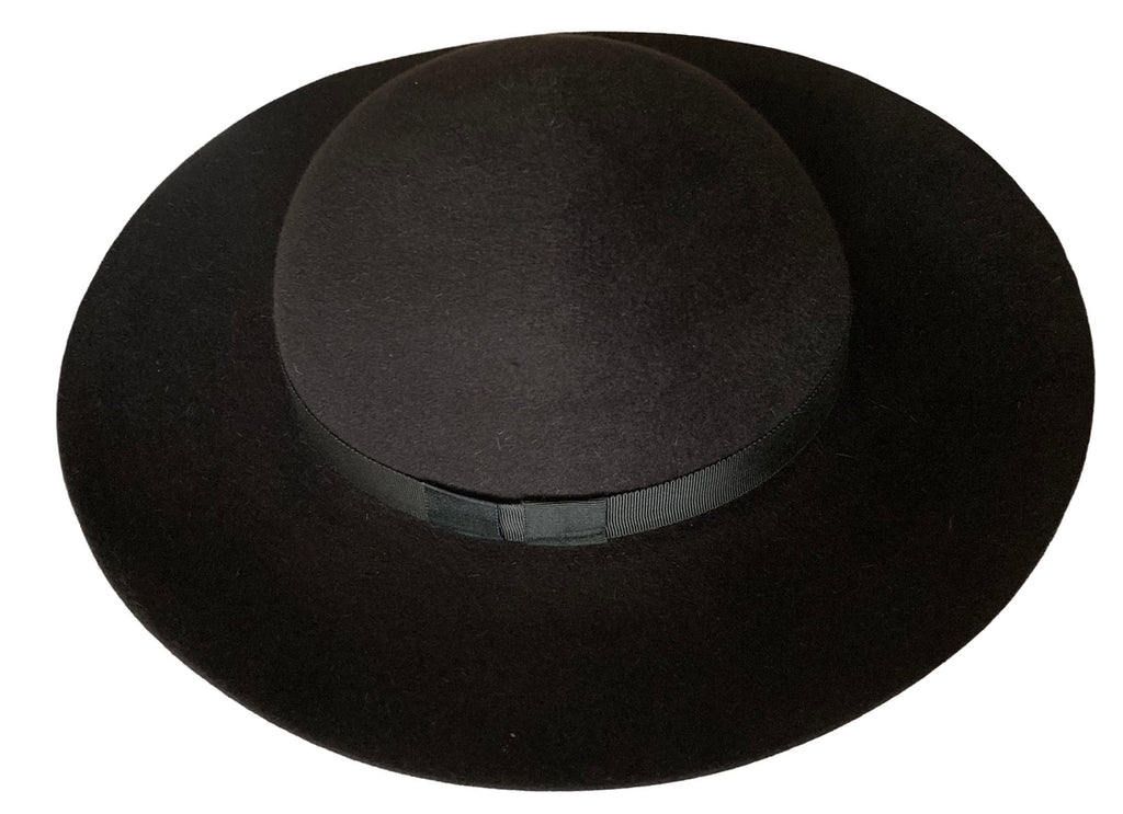 BLACK Rabbit Felt Capello Romano / Saturno