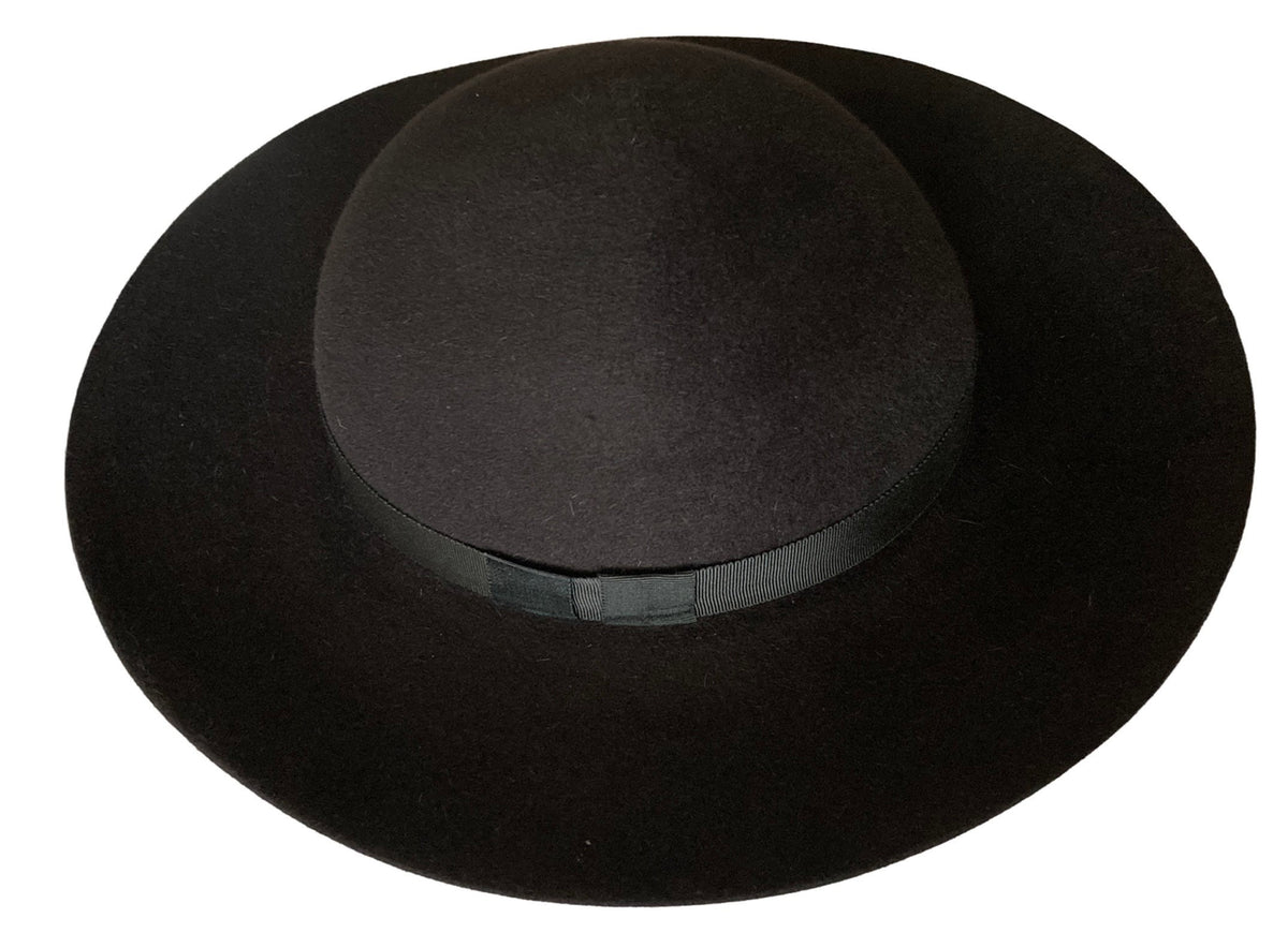 BLACK Rabbit Felt Capello Romano / Saturno