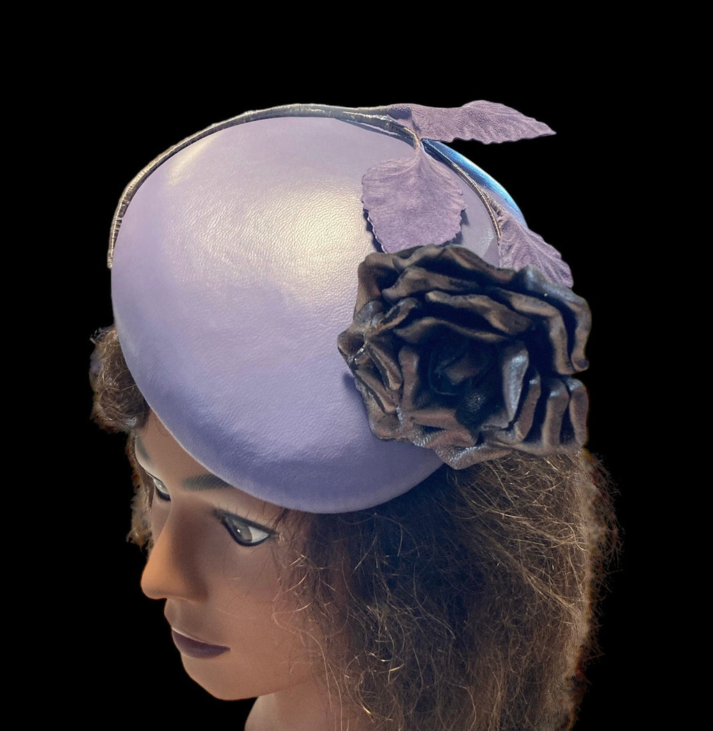 Lavender Leather Fascinator