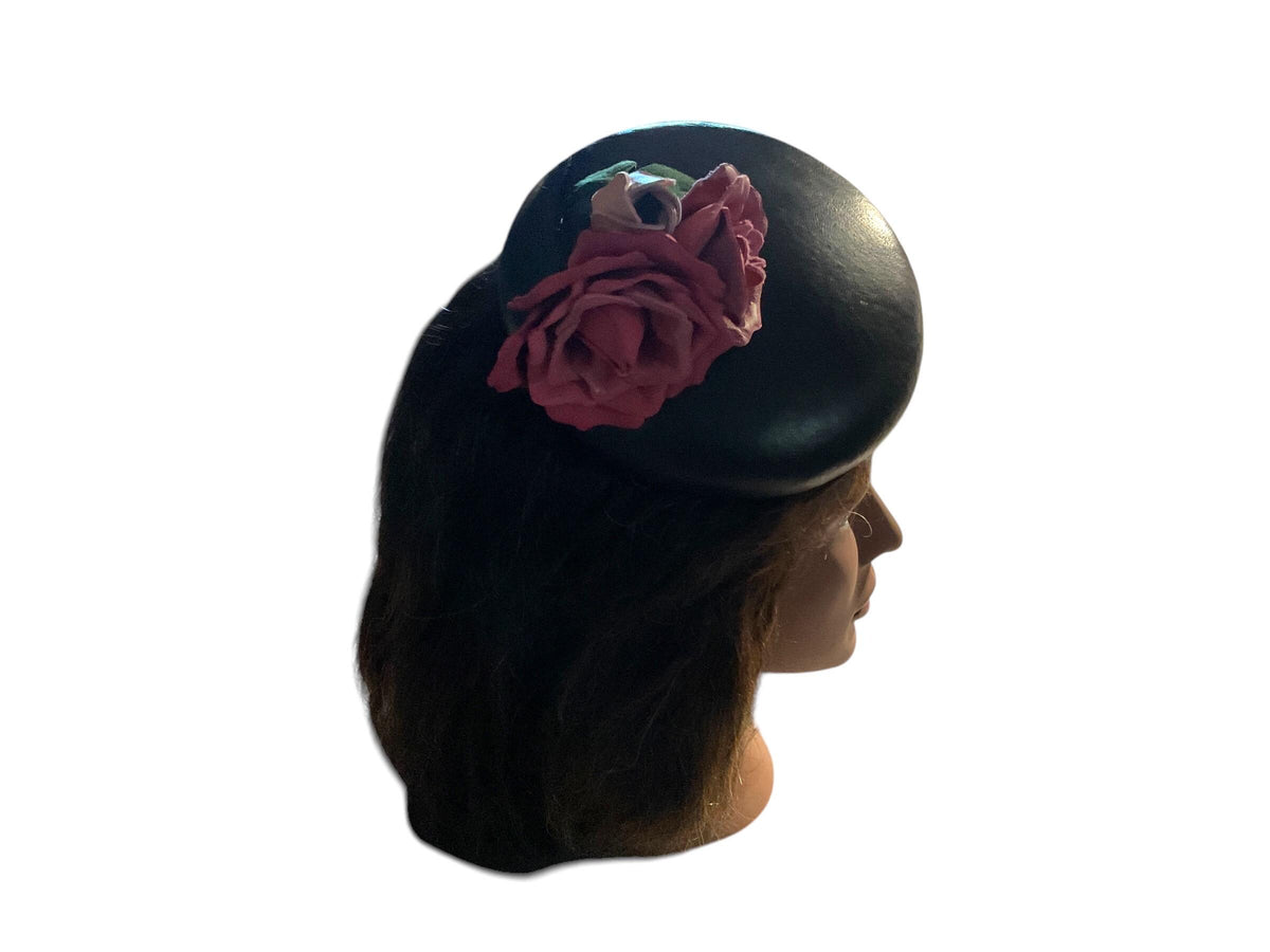 Tricolor Roses Leather Fascinator